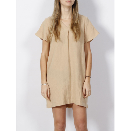 Short Vélo Femme VERO MODA Dicte - Taille Haute élastique Rose/rouge 100% Polyester
