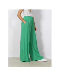 Pantalon palazzo large menny vert femme - Vero Moda