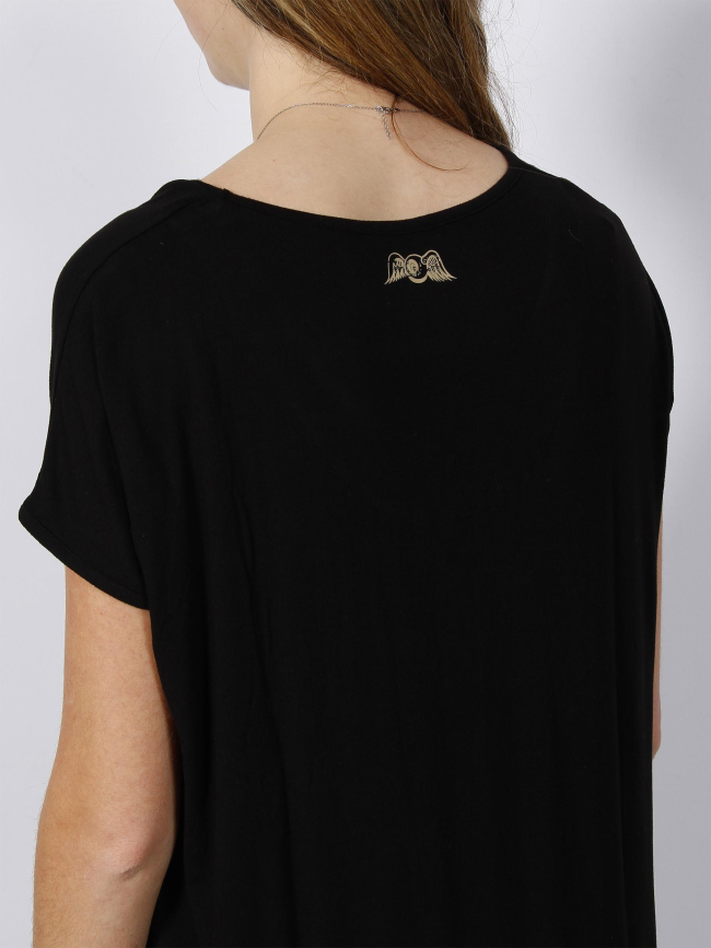 Robe t-shirt print logo noir femme - Von Dutch
