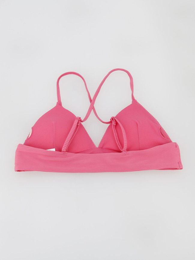 Haut maillot de bain triangle côtelé bobby rose femme - Only