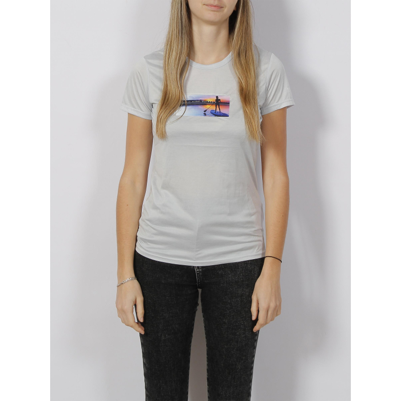 T-shirt de randonnée fingal 7 gris bleu clair femme - Regatta