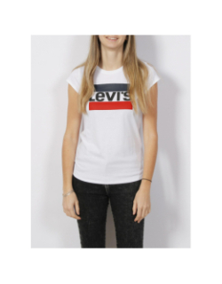 T-shirt logo sportswear blanc fille - Levi's