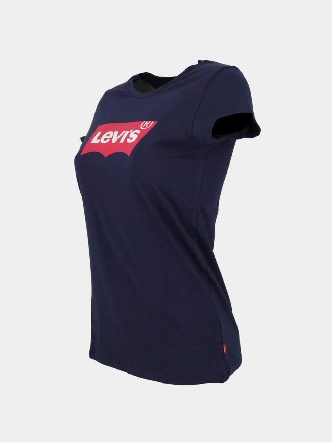 T-shirt batwing classique logo bleu marine rose fille - Levi's