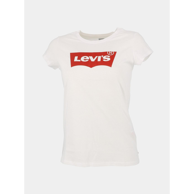 T-shirt batwing classique blanc rouge fille - Levi's