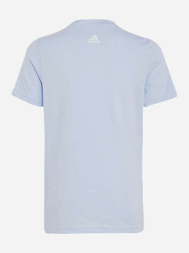 T-shirt linear logo bleu pastel enfant - Adidas