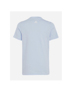 T-shirt linear logo bleu pastel enfant - Adidas