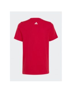 T-shirt linear logo rouge enfant - Adidas