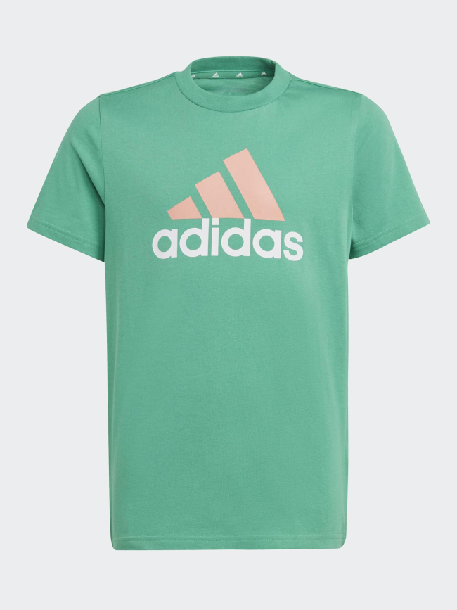 T-shirt big logo vert orange enfant - Adidas