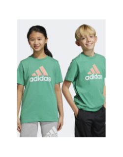 T-shirt big logo vert orange enfant - Adidas