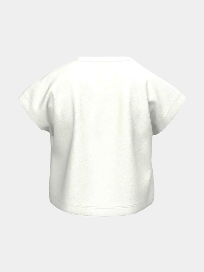 T-shirt crop top florida vilma blanc fille - Name It