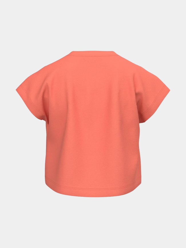 T-shirt crop top vilma beach orange fille - Name It
