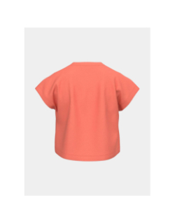 T-shirt crop top vilma beach orange fille - Name It