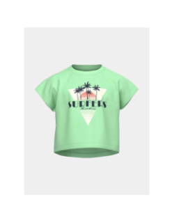 T-shirt crop top summer vilma vert fille - Name It