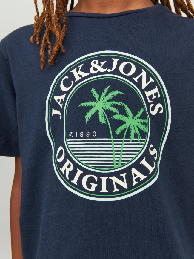 T-shirt cody summer bleu marine garçon - Jack & Jones
