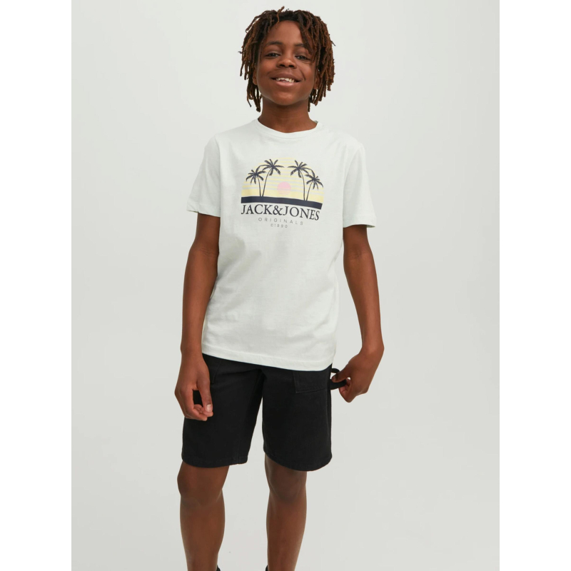 T-shirt cody summer bleu pastel garçon - Jack & Jones