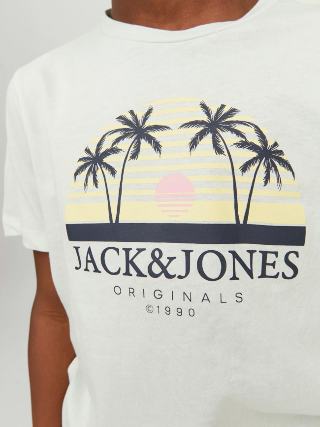 T-shirt cody summer bleu pastel garçon - Jack & Jones