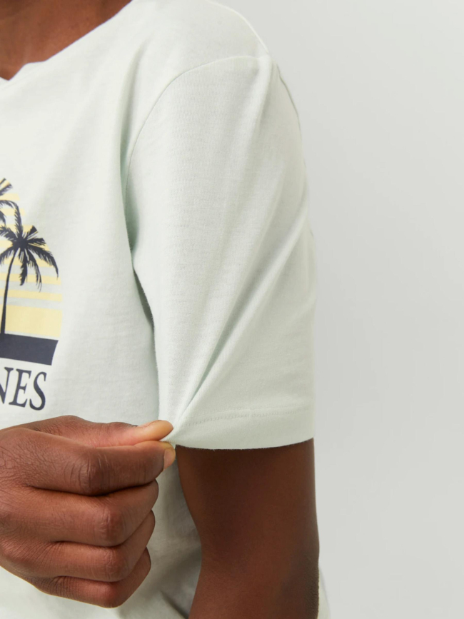 T-shirt cody summer bleu pastel garçon - Jack & Jones