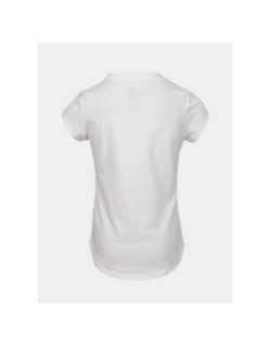 T-shirt futura logo paillette rose blanc fille - Nike