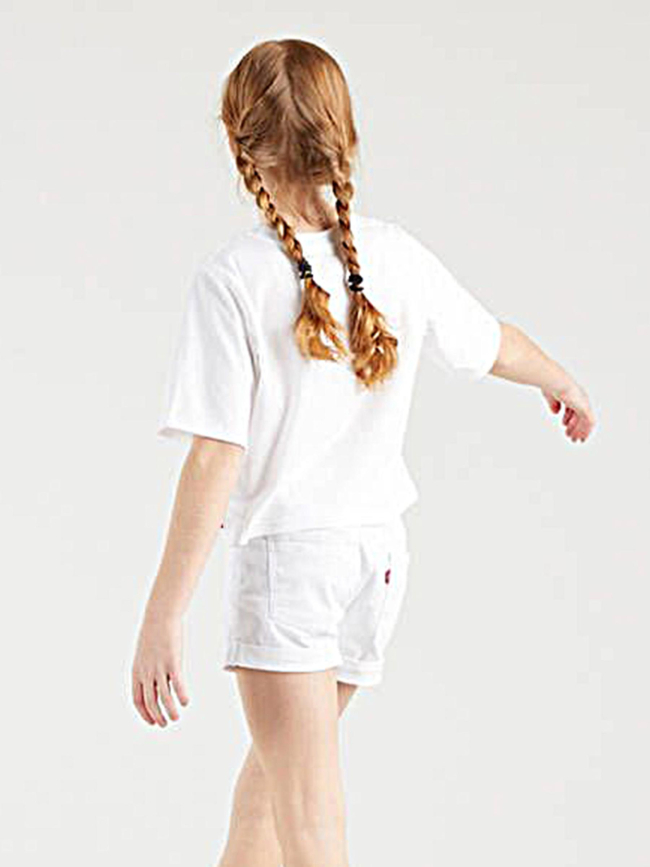 T-shirt crop light bright blanc fille - Levi's