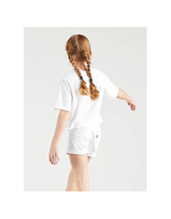 T-shirt crop light bright blanc fille - Levi's