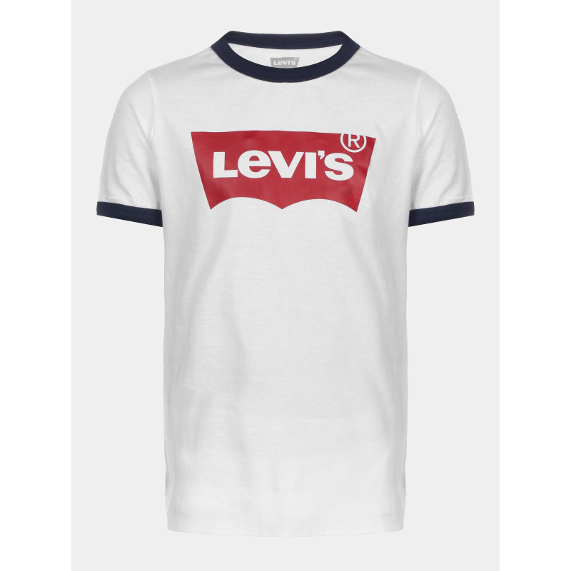 T-shirt batwing ringer logo blanc enfant - Levi's
