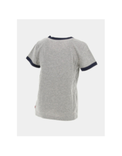 T-shirt batwing ringer logo gris chiné enfant - Levi's