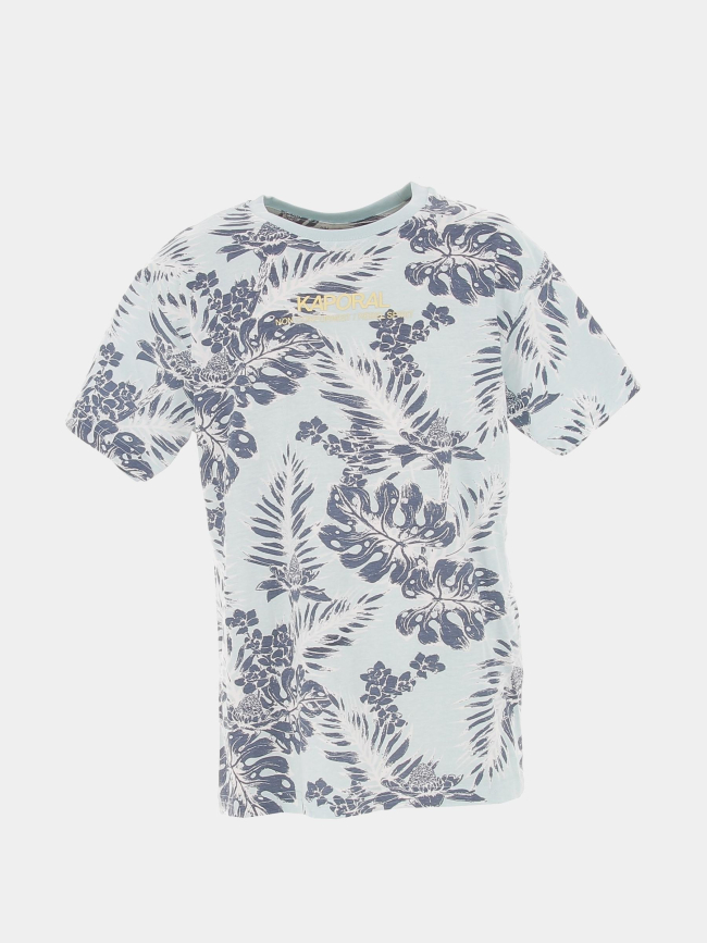 T-shirt à fleurs pepit brisea bleu garçon - Kaporal