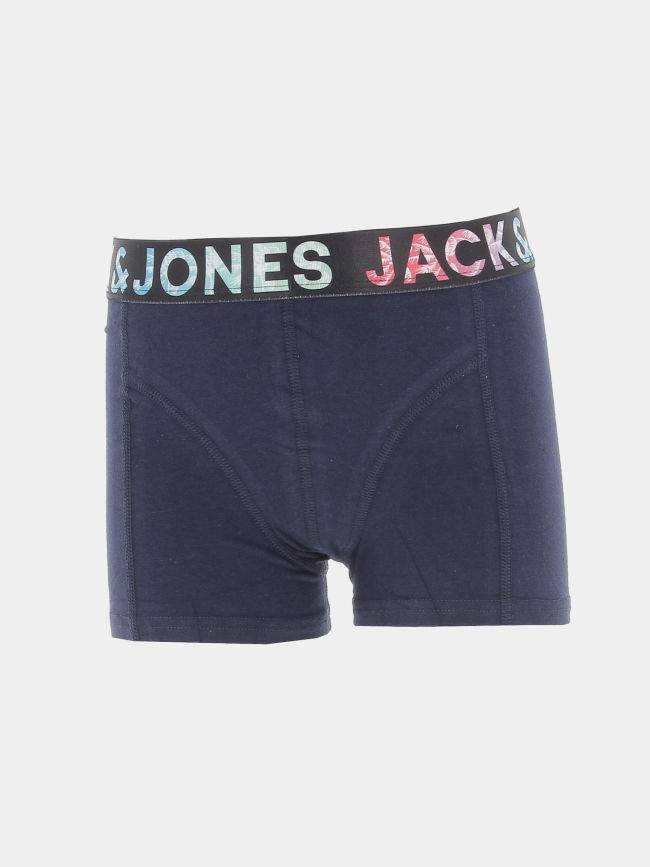 Pack 3 boxers tampa noir bleu marine gris garçon - Jack & Jones