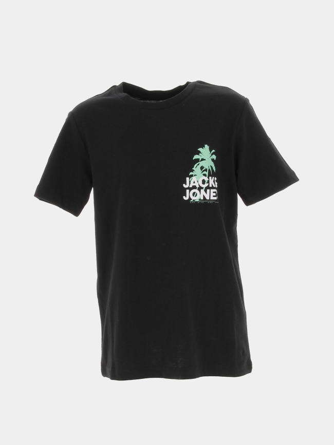 T-shirt wavy logo noir garçon - Jack & Jones