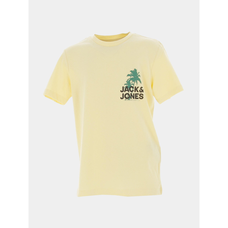 T-shirt wavy logo jaune garçon - Jack & Jones