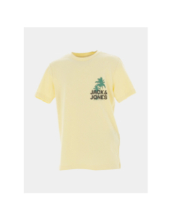 T-shirt wavy logo jaune garçon - Jack & Jones