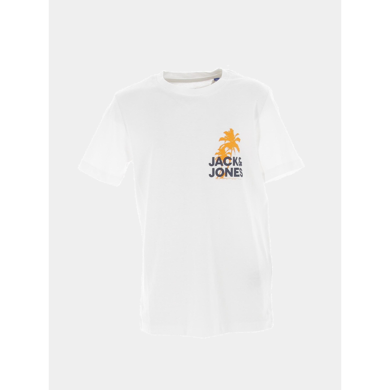 T-shirt wavy logo blanc garçon - Jack & Jones