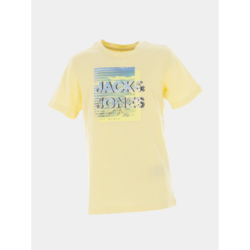 T-shirt booster jaune garçon - Jack & Jones