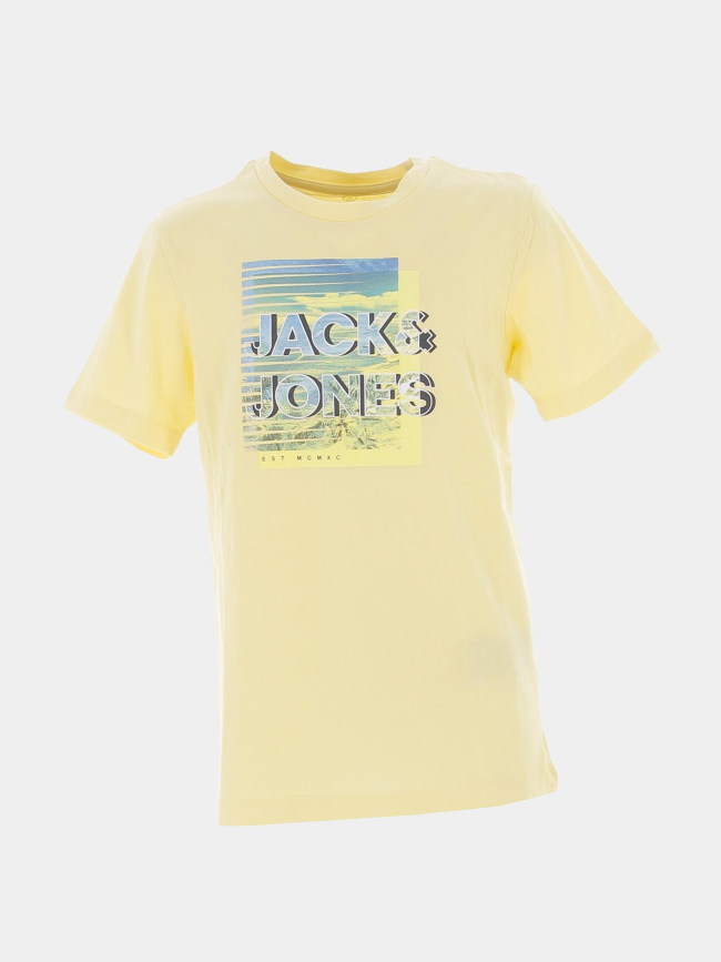 T-shirt booster jaune garçon - Jack & Jones