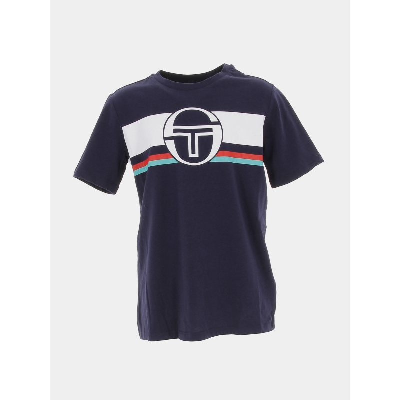 T-shirt fountain bleu marine garçon - Sergio Tacchini