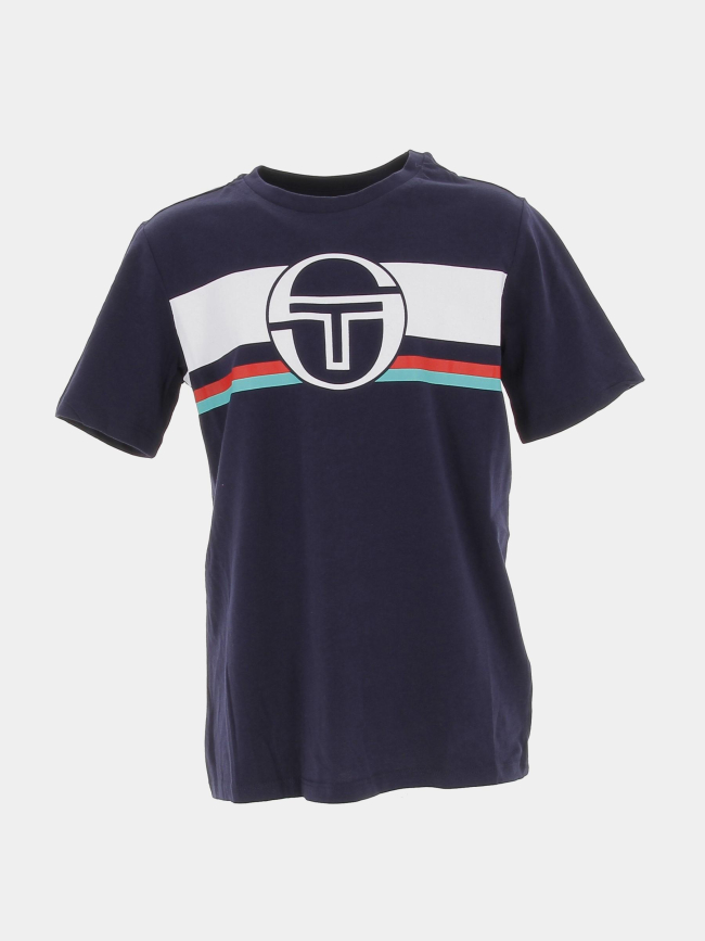 T-shirt fountain bleu marine garçon - Sergio Tacchini