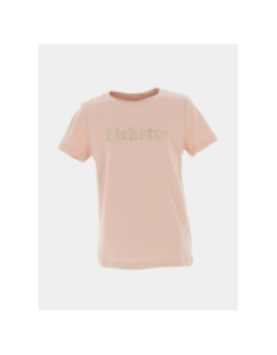 T-shirt bichette kogorla rose fille - Only
