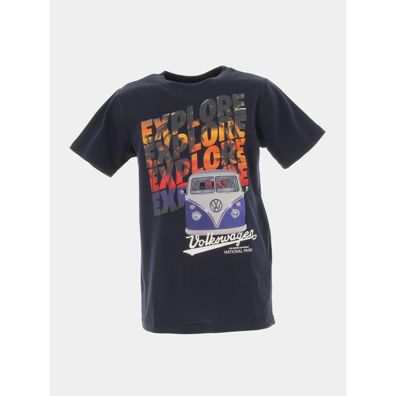 T-shirt explore volkswagen bleu marine garçon - Name It
