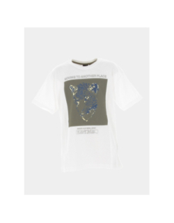 T-shirt guépard ponga blanc garçon - Kaporal