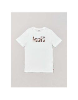 T-shirt camo poster logo blanc enfant - Levi's