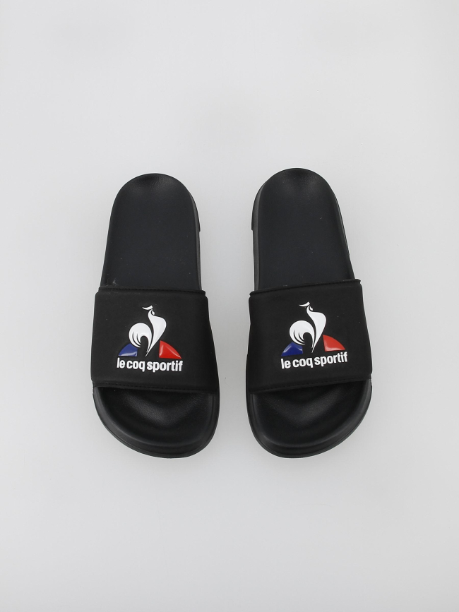 Claquettes slide logo noir - Le Coq Sportif