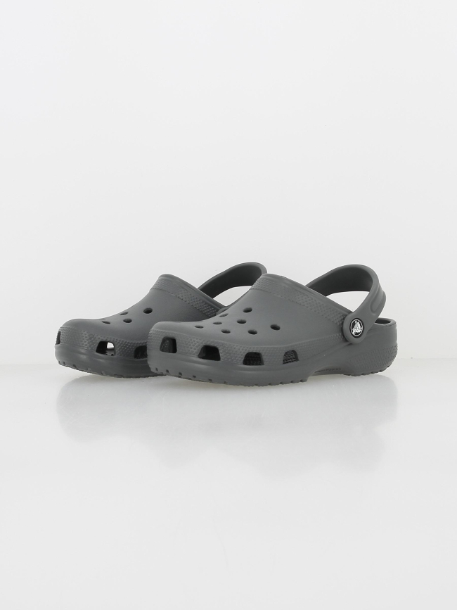 Crocs sabots classic clog gris enfant - Crocs