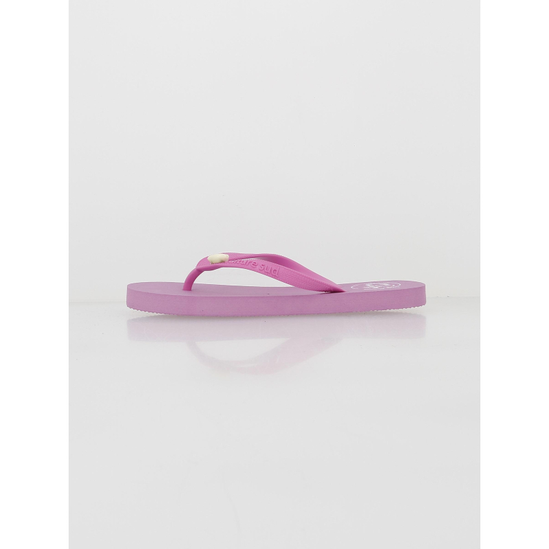 Tongs croquine coquillage rose fille - Culture Sud