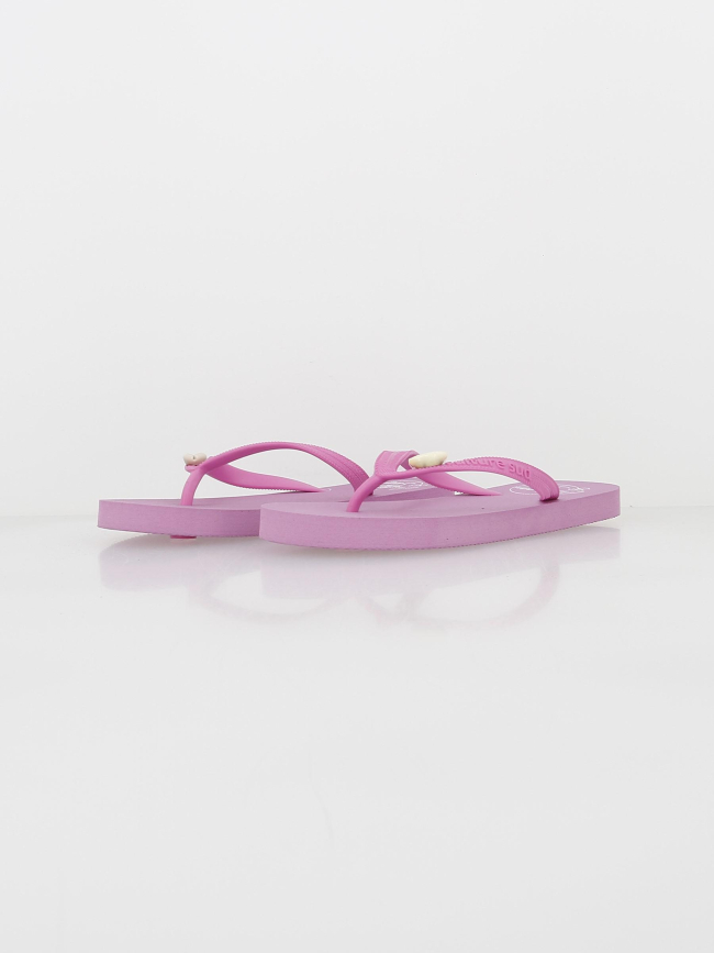 Tongs croquine coquillage rose fille - Culture Sud