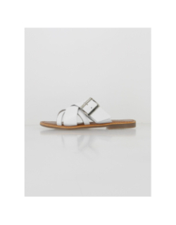 Sandales en cuir arlette blanc femme - Only