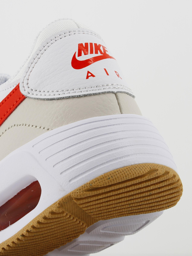 Air max baskets sc blanc beige rouge homme - Nike