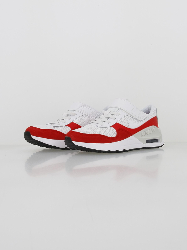 Air max baskets system ps scratch blanc rouge enfant - Nike