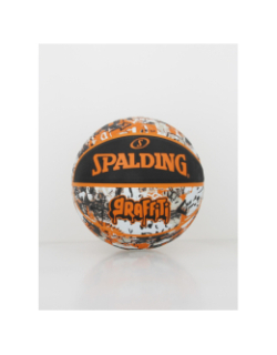 Ballon de basketball graffitis orange noir - Spalding