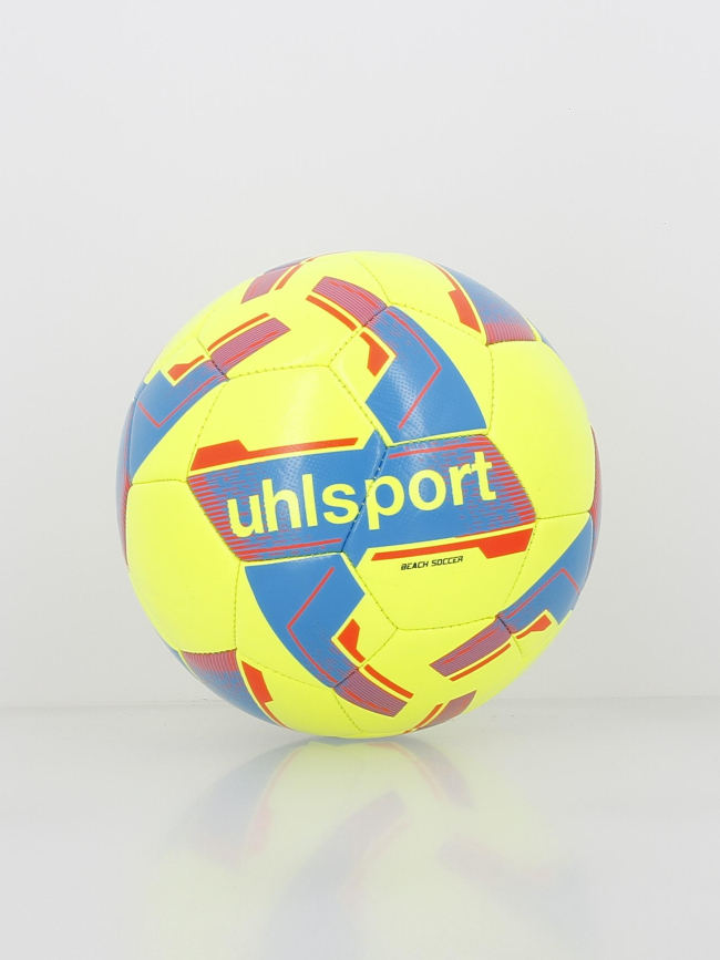 Ballon de football sur sable jaune fluo - Uhlsport