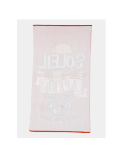 Serviette de plage raillo apero petanque rouge - Culture Sud